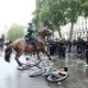 Конная полиция на протестах в Лондоне