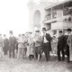 Группа членов Императорского московского скакового общества и гостей на ипподроме в день Дерби 1912 года