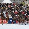 Команда Азербайджана заняла 3 место на Кубке мира по конному поло на снегу. 