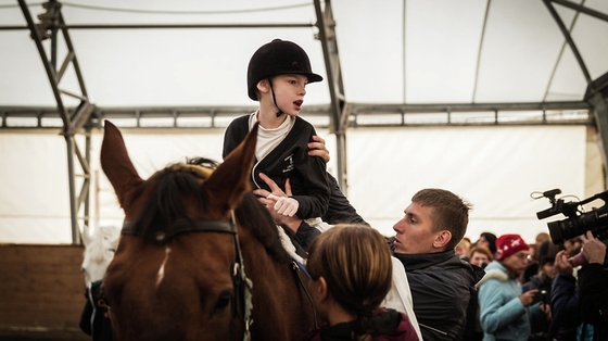 12-й фестиваль по конному спорту для детей с ограниченными возможностями.